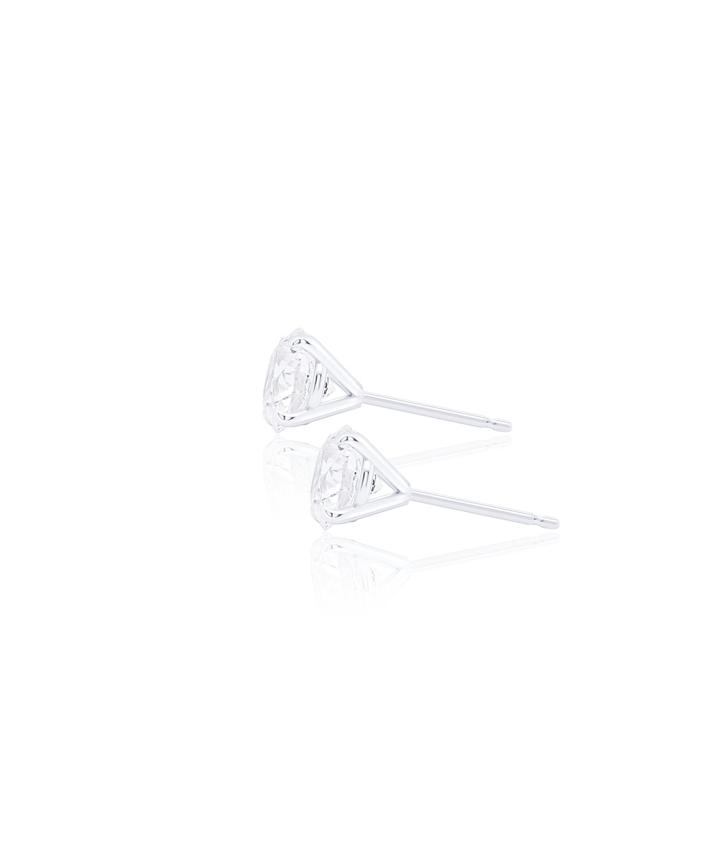 1.25ctw Four Prong Martini Diamond Studs