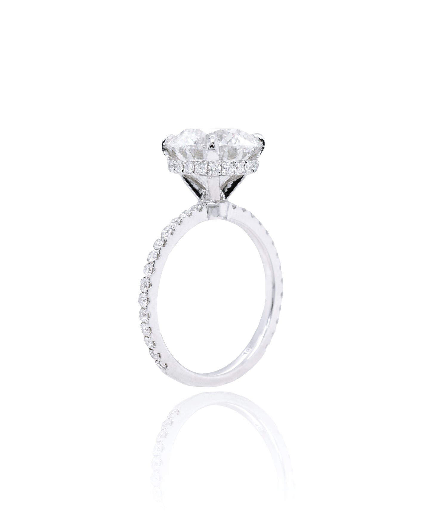 Pave Band with Hidden Halo
