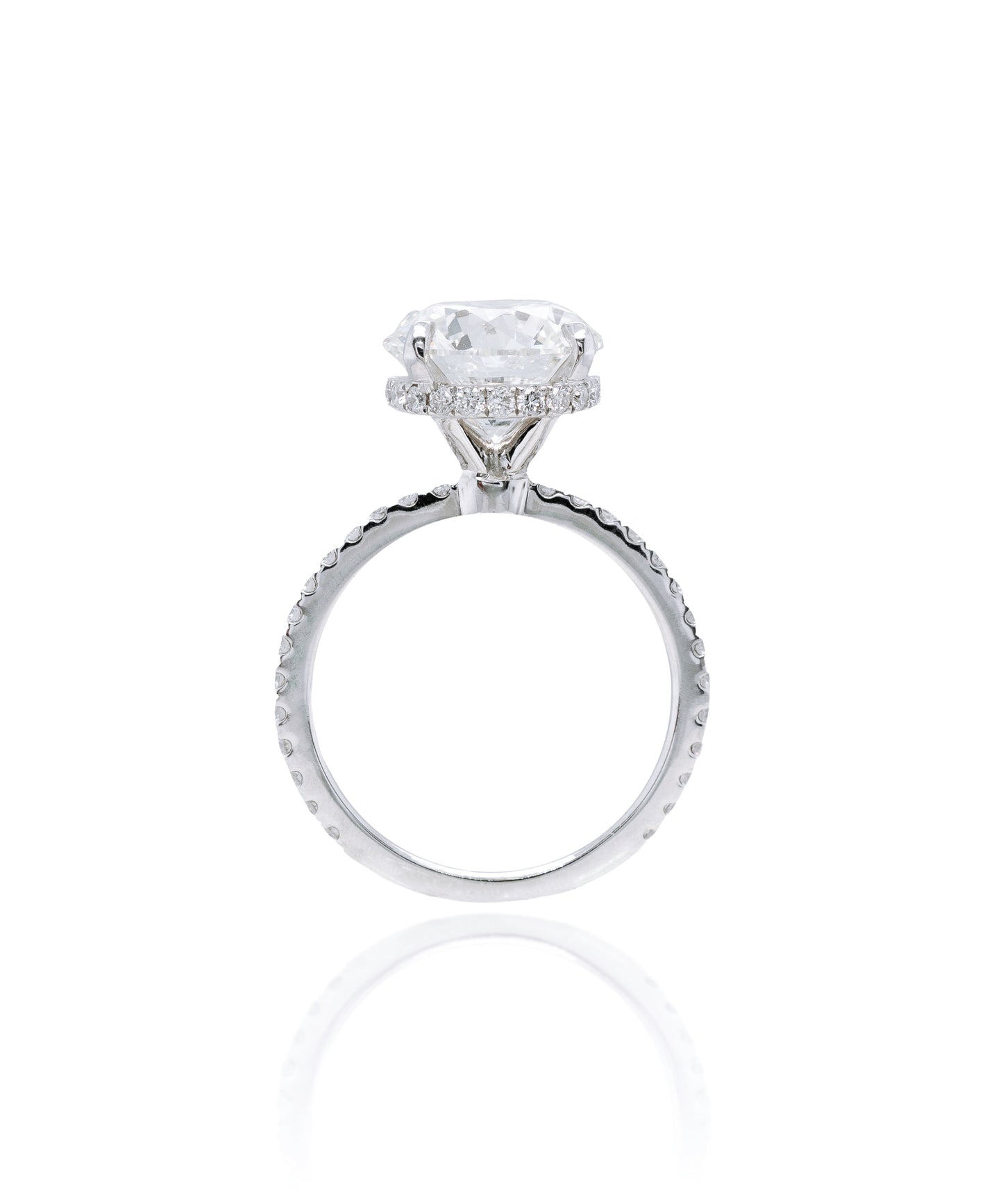 Pave Band with Hidden Halo