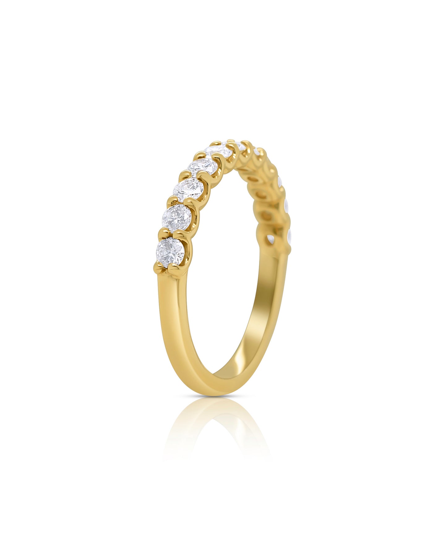 Scalloped Edge Diamond Band