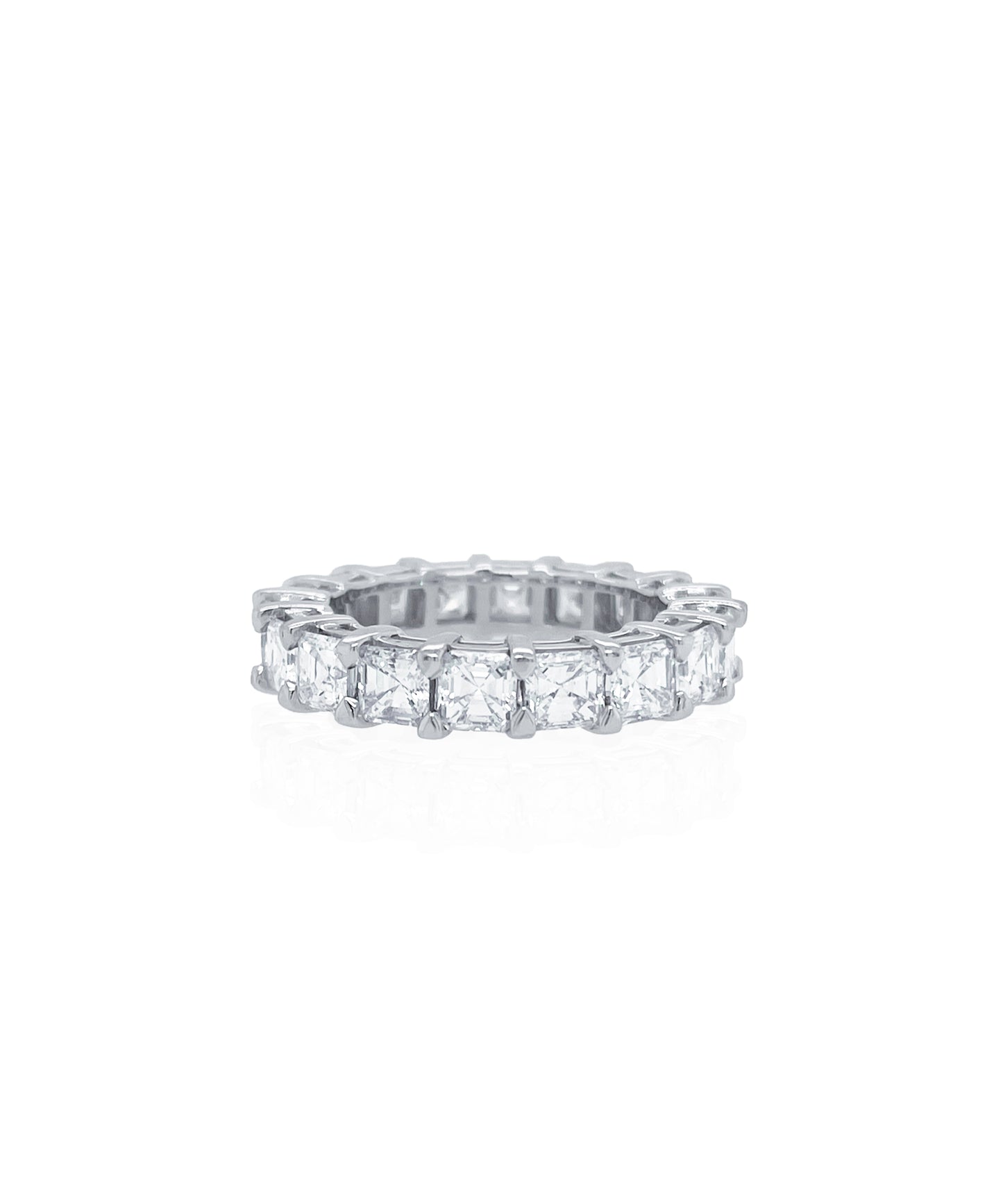 5.18ctw Asscher Eternity Band