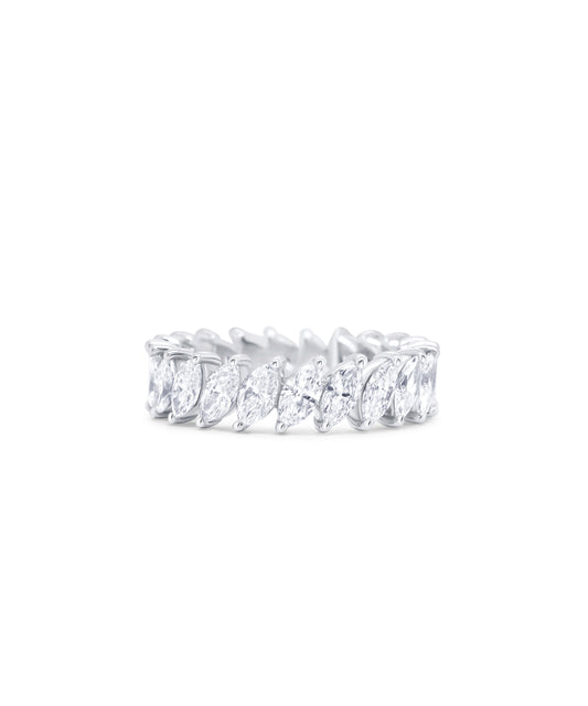 Marquise Cut Diamond Eternity Band