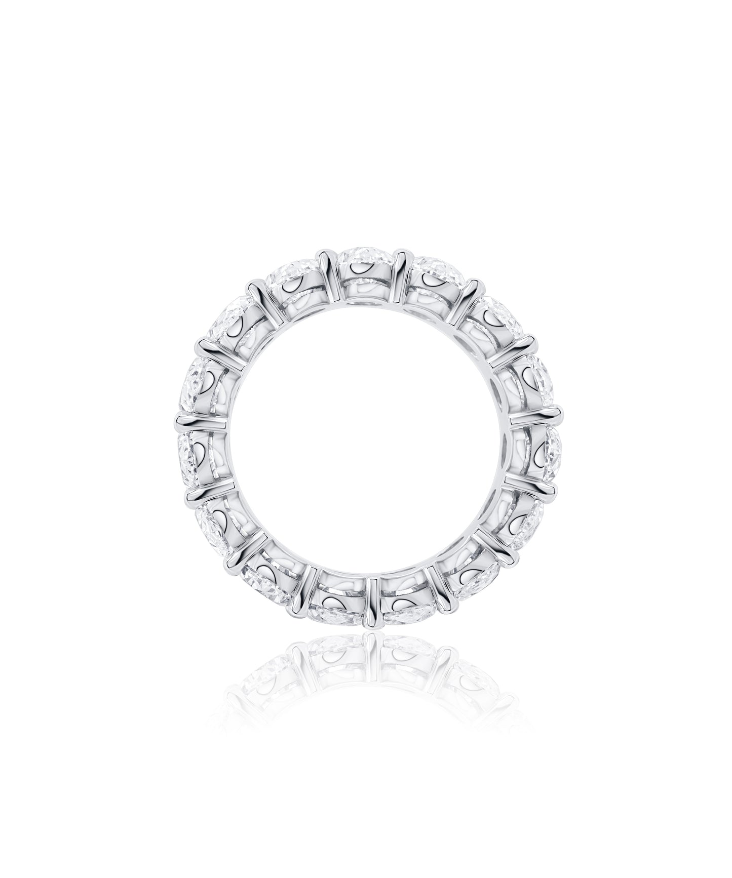 7.62ctw Oval Diamond Eternity Band