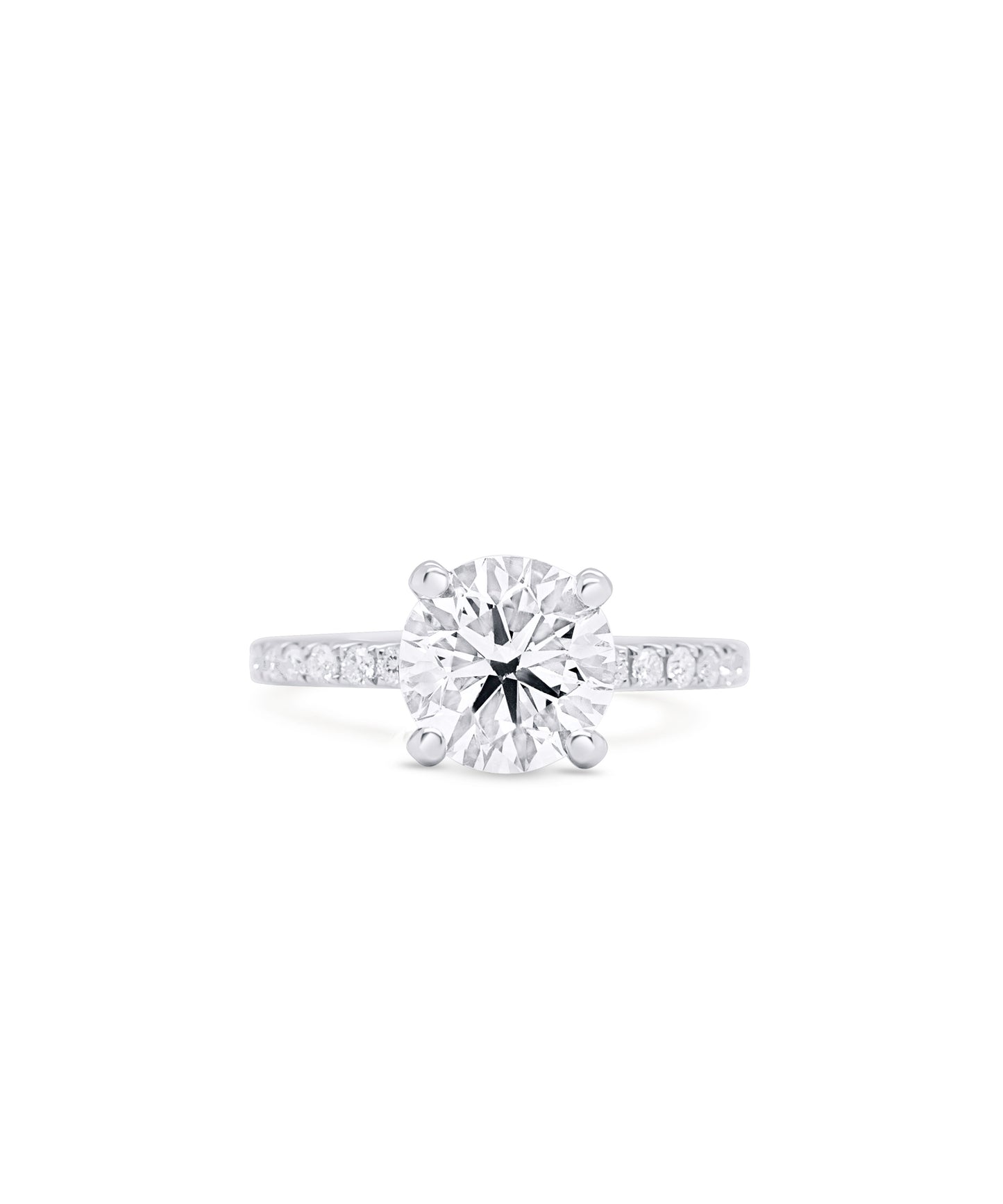 His and Hers Round Cut Engagement Ring
