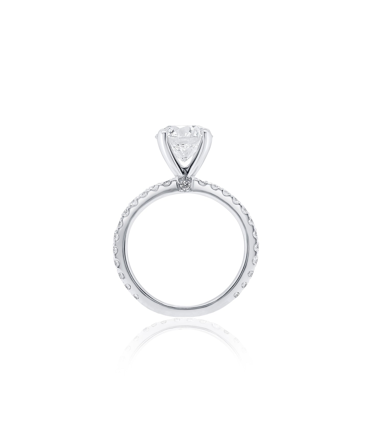 His and Hers Round Cut Engagement Ring