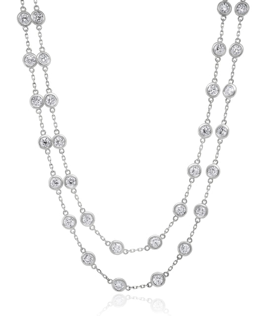 8.85ctw Layered Diamond Necklace