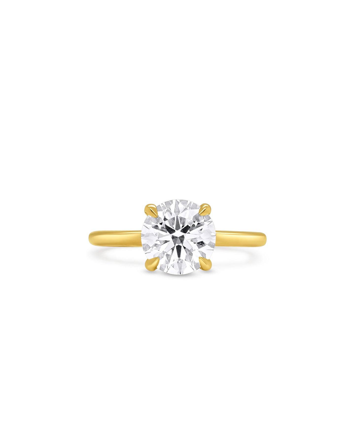 Hidden Halo Round Cut with Petite Claw Prongs