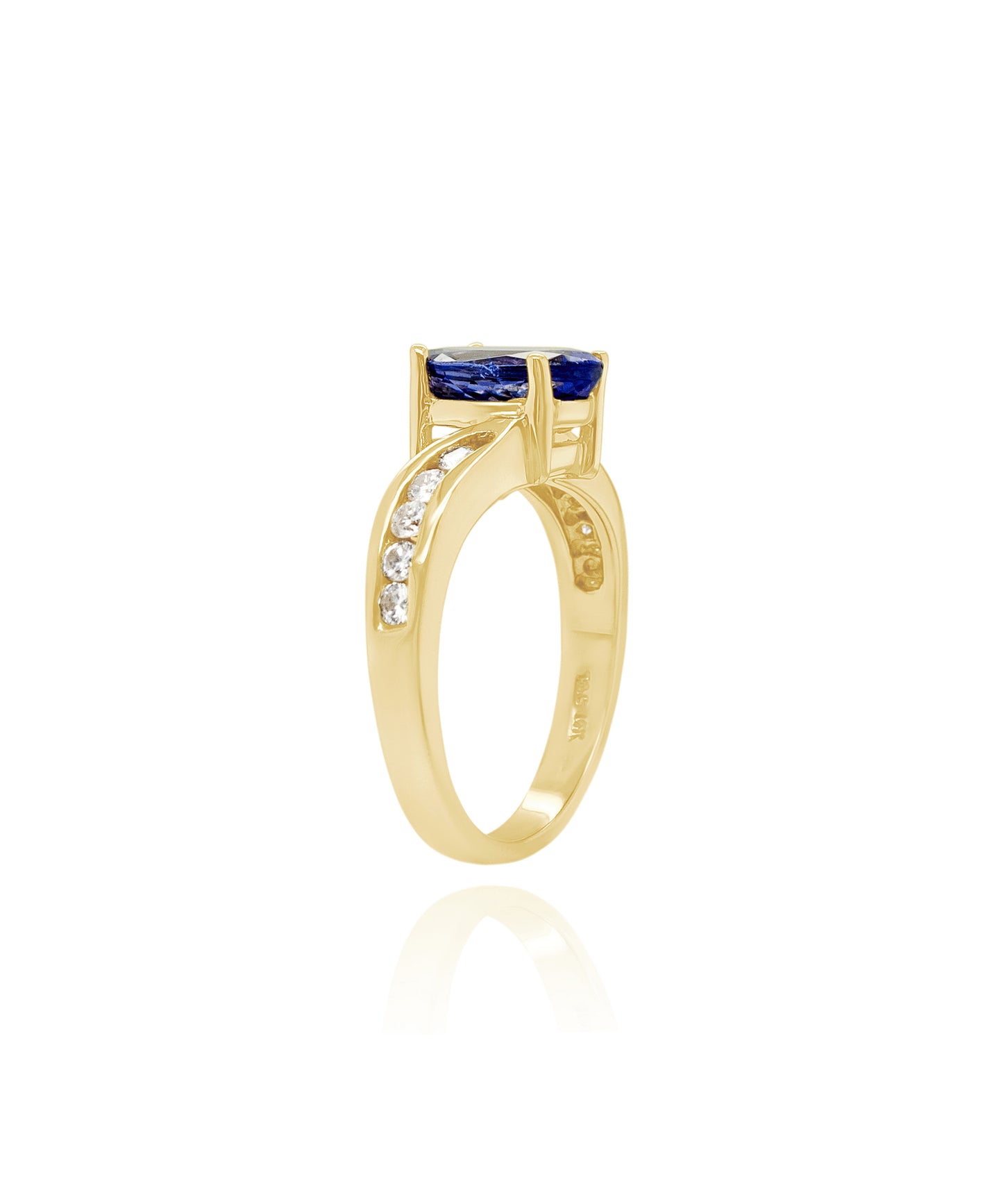 Tanzanite Wave Ring