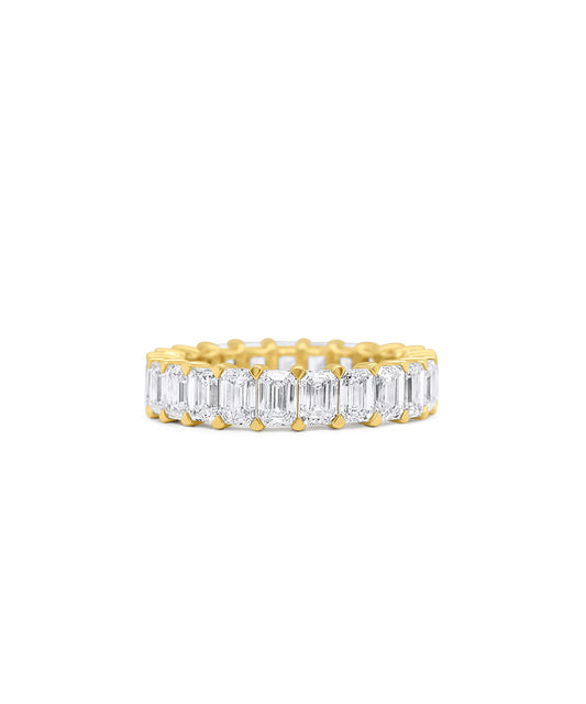 Emerald Cut Eternity Band