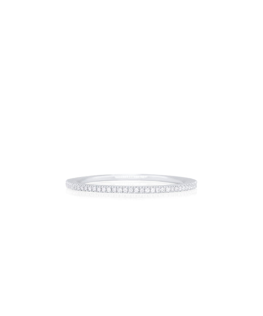 Minimal Eternity Band- White Gold
