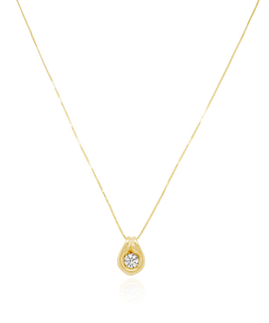 Diamond Petal Necklace