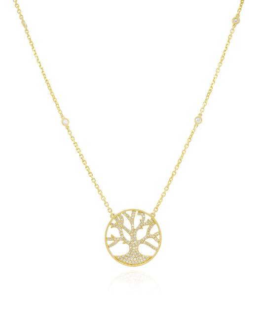 Enchanting Tree Diamond Necklace