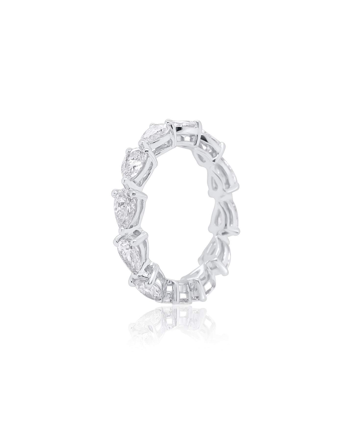 Pear Cut Eternity Band