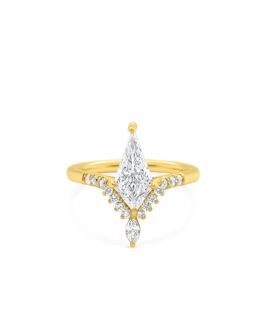 Elongated Kite Cut with Marquise Diamond