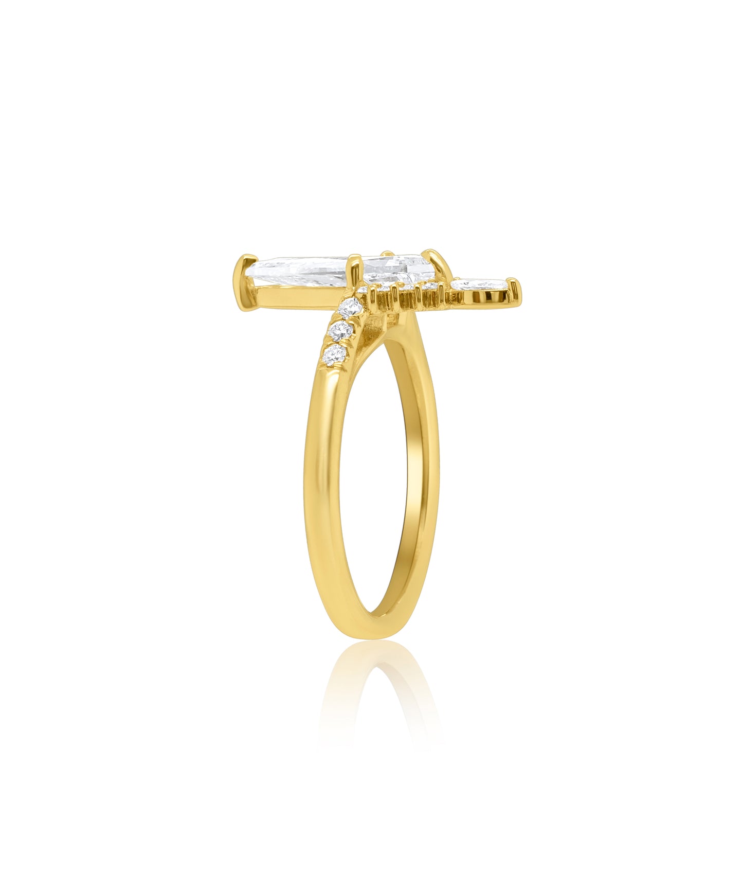 Elongated Kite Cut with Marquise Diamond