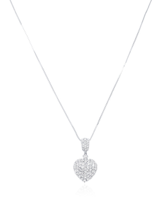 Pave Heart Necklace