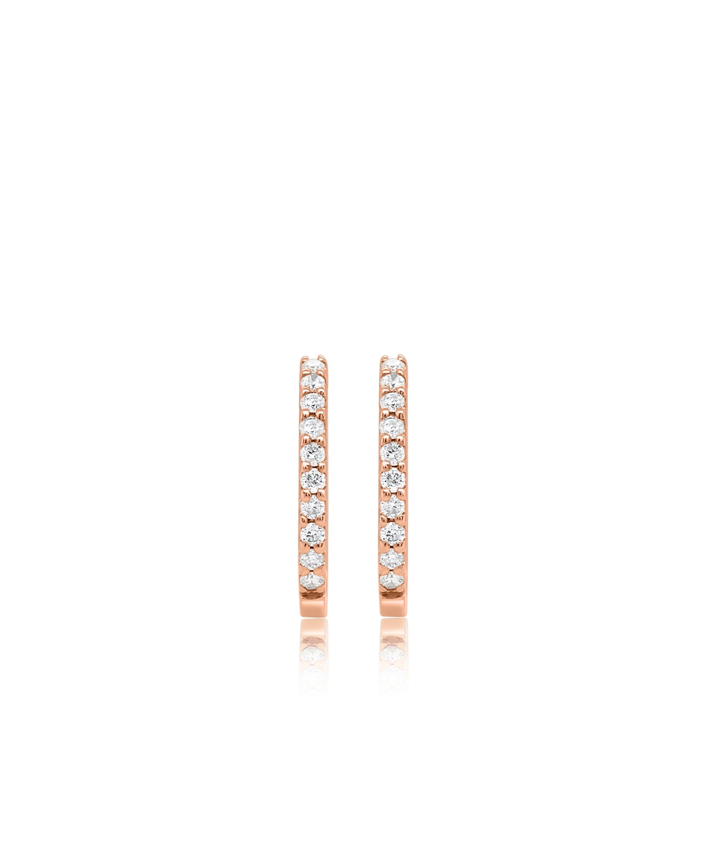 0.20ctw Rose Gold Huggies