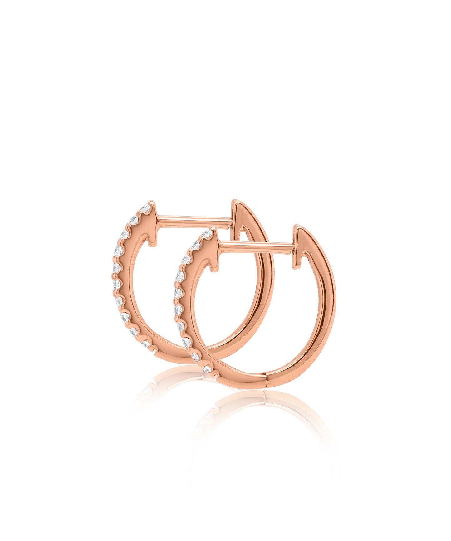 0.20ctw Rose Gold Huggies
