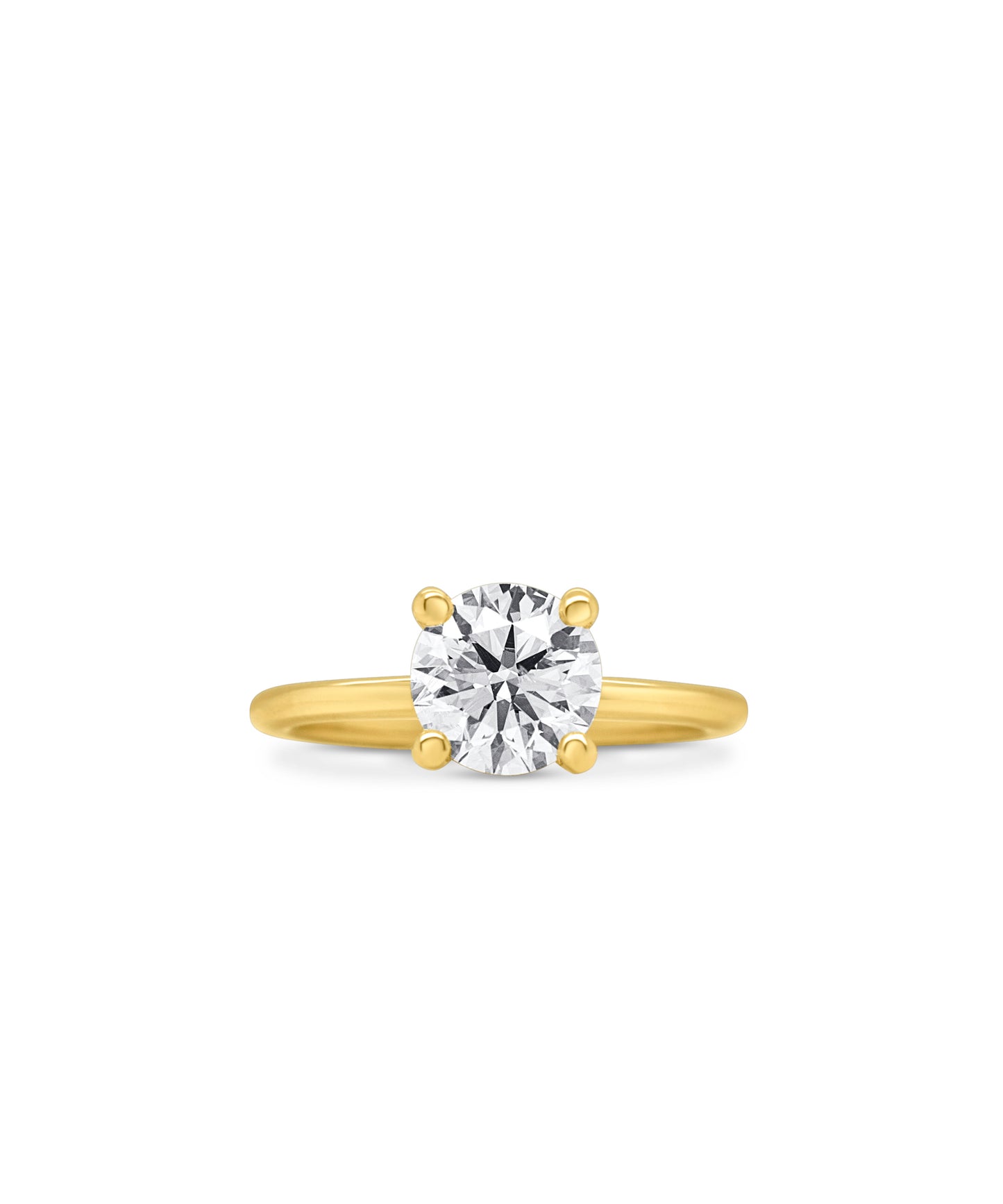 Hidden Halo Round Cut with Feather Band