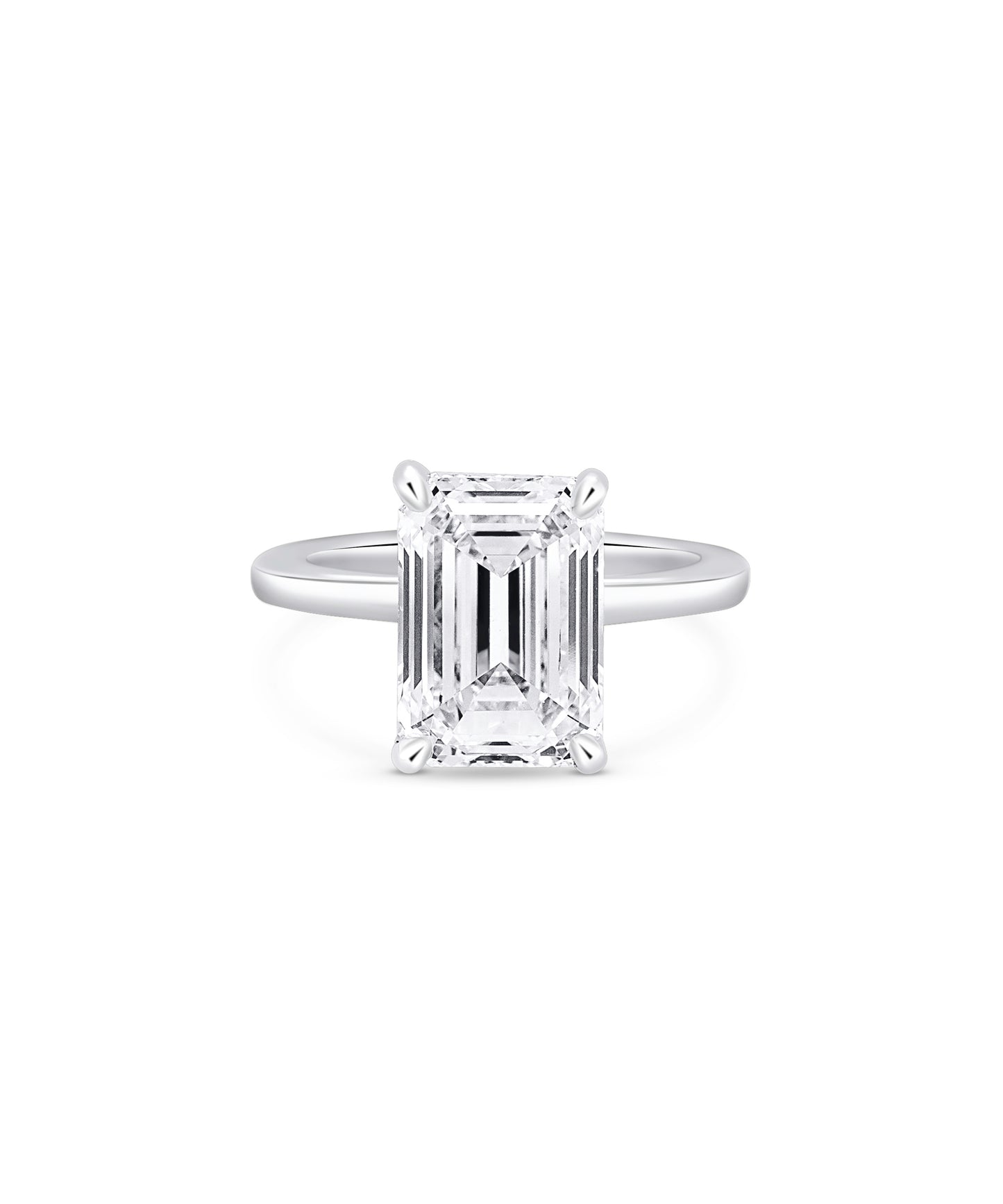 Emerald Cut with Hidden Halo