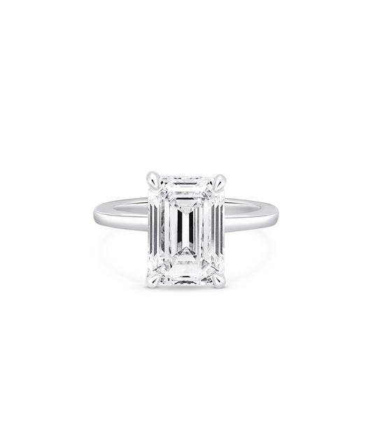 Emerald Cut with Hidden Halo