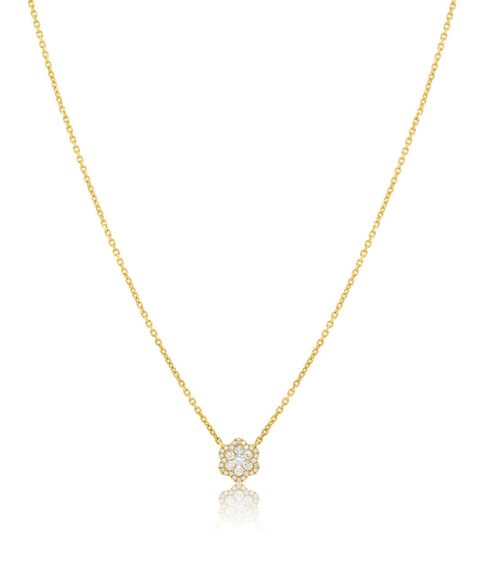 Shimmering Flower Necklace