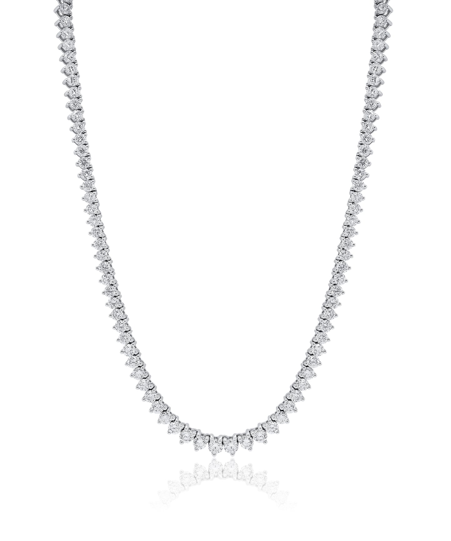 9.85ctw Diamond Tennis Necklace