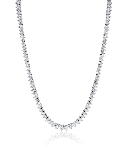 9.85ctw Diamond Tennis Necklace
