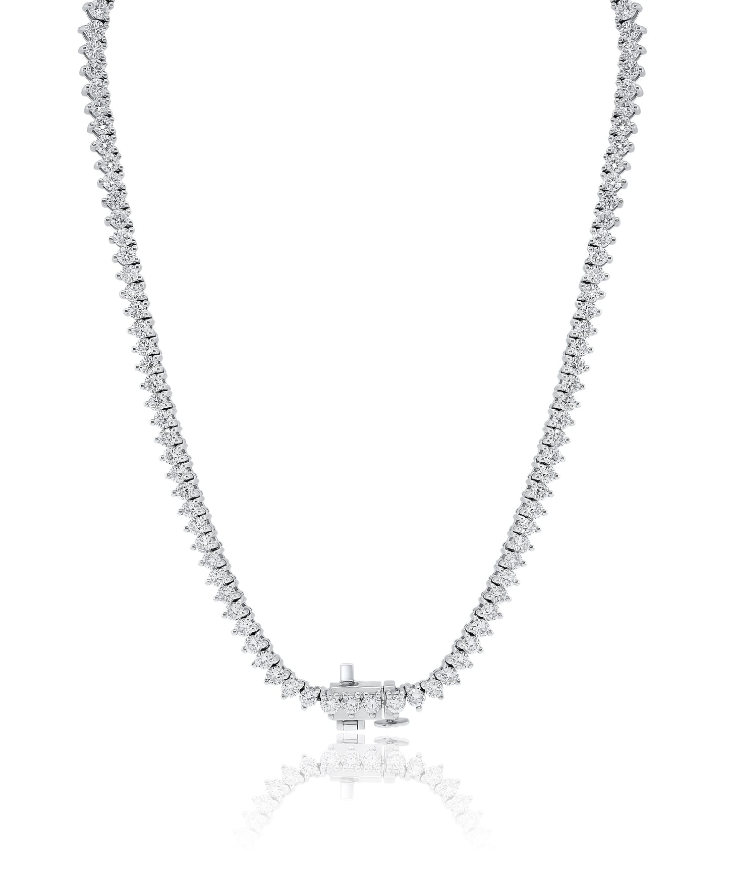 9.85ctw Diamond Tennis Necklace