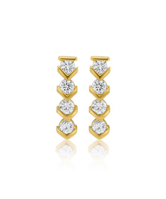 Tierdrop Diamond Studs