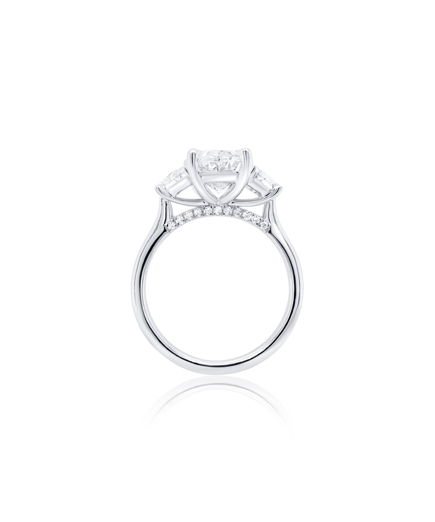 Classic Cathedral with Oval Cut
