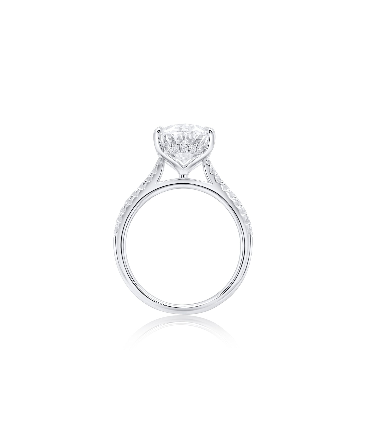 Modern Classic Oval Engagement Ring