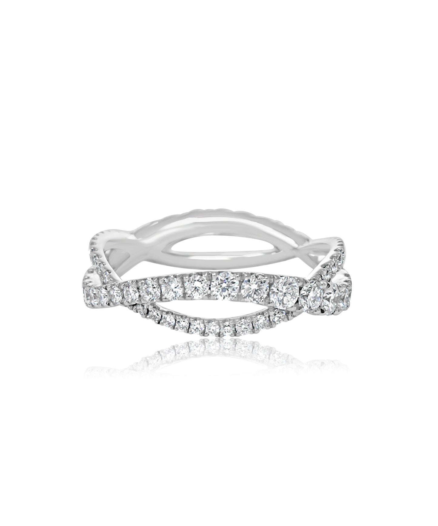 Layered Diamond Eternity Band