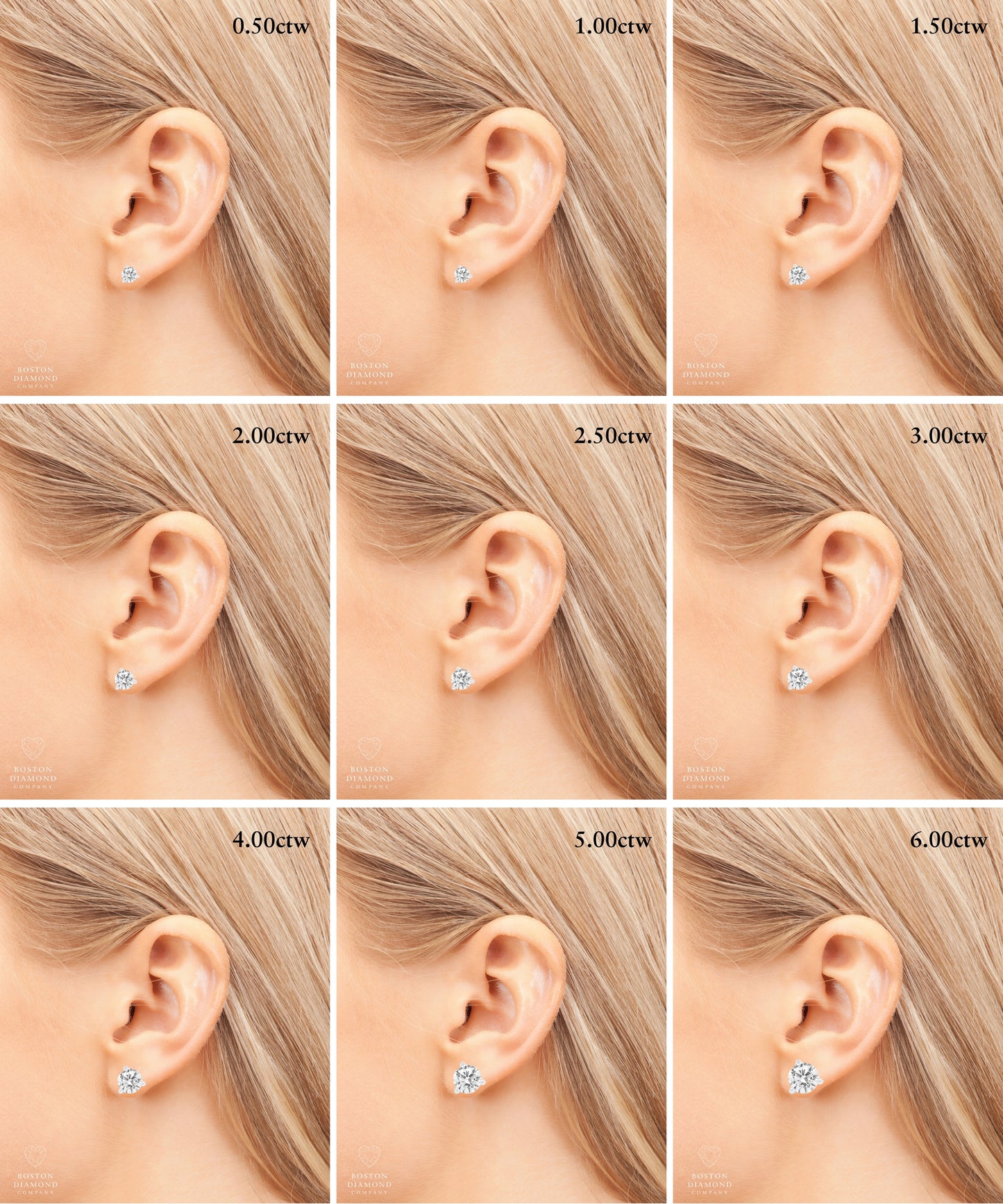 .62ctw Diamond Studs