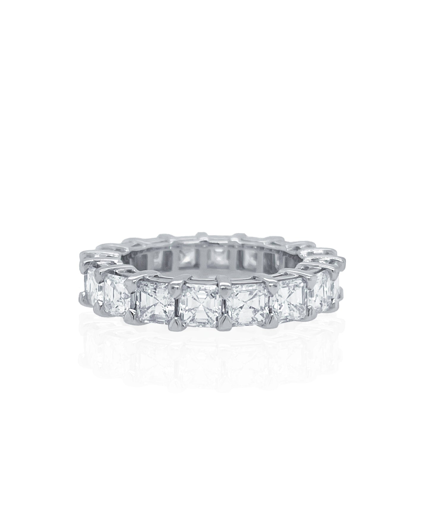 5.18ctw Asscher Eternity Band