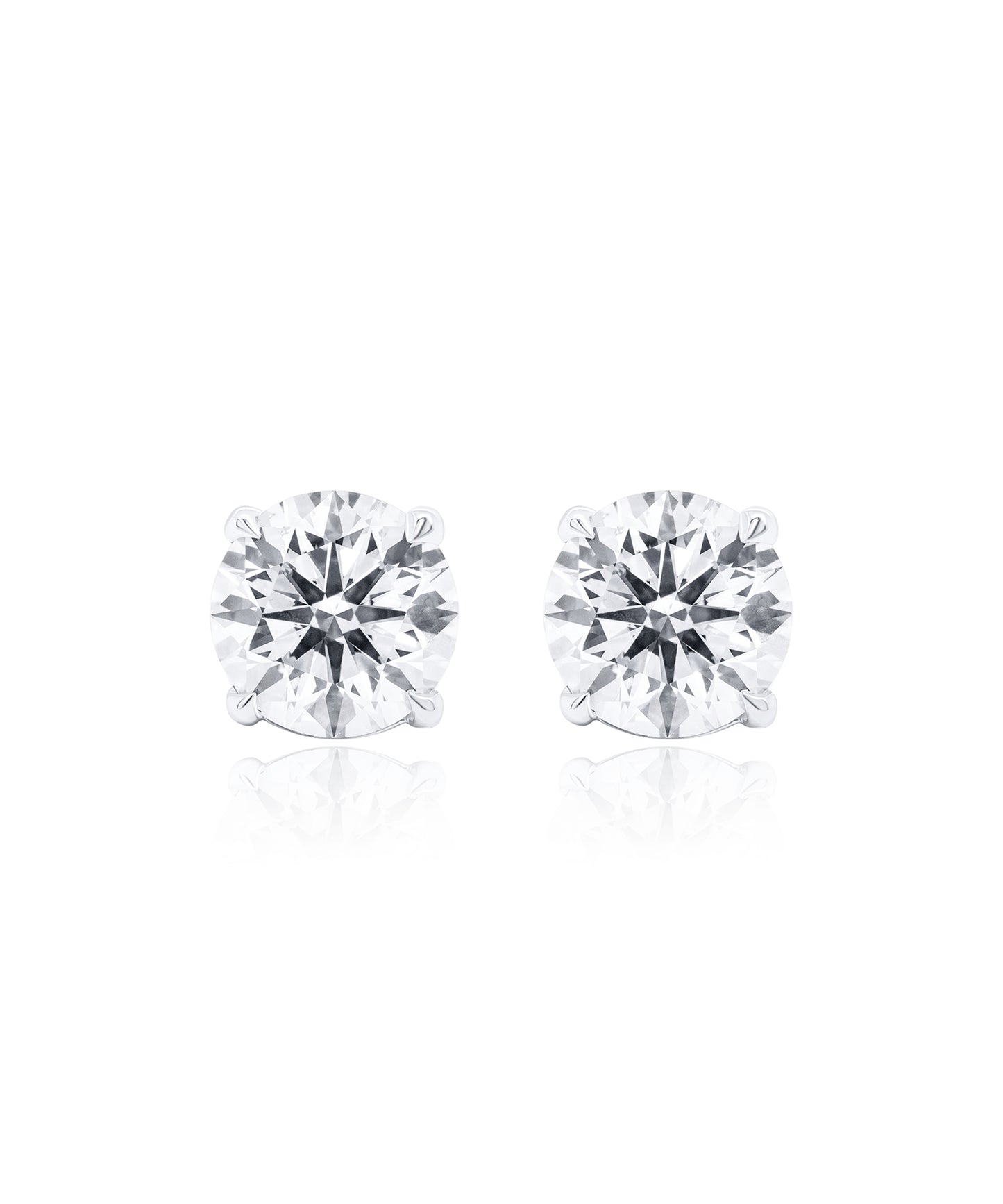 4.00ctw Four Prong Diamond Studs