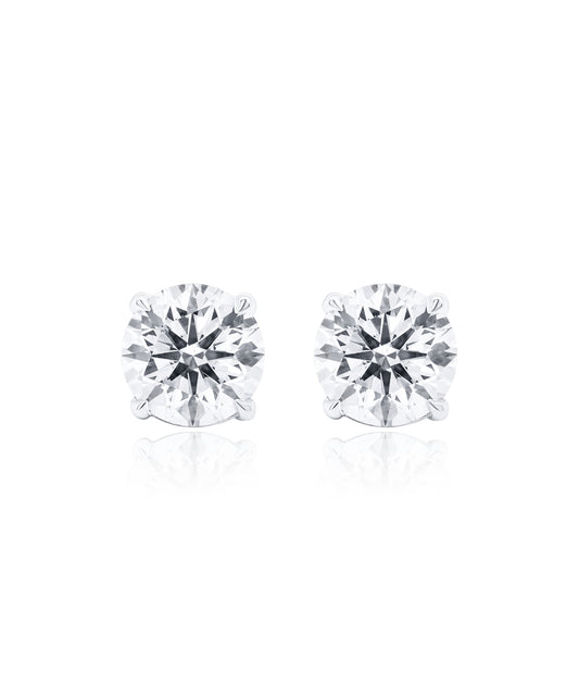4.00ctw Four Prong Diamond Studs