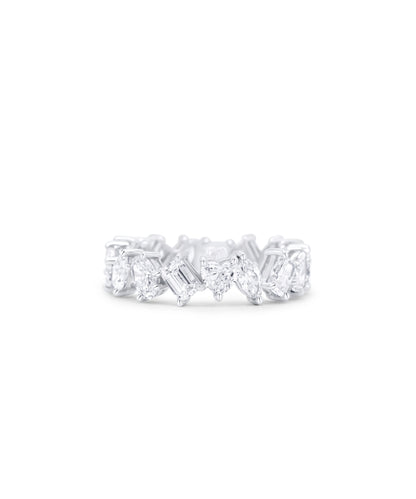 Fancy Multi-Cut Heart Eternity Band