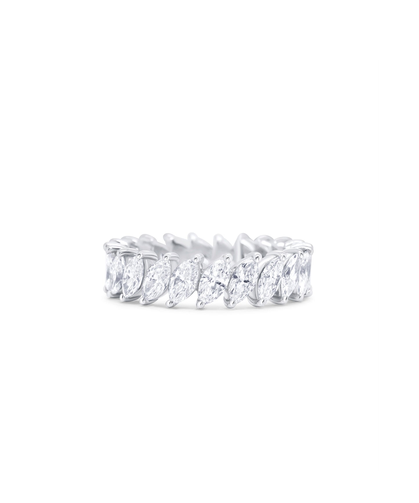 Marquise Cut Diamond Eternity Band