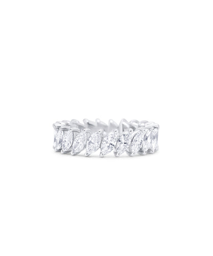 Marquise Cut Diamond Eternity Band