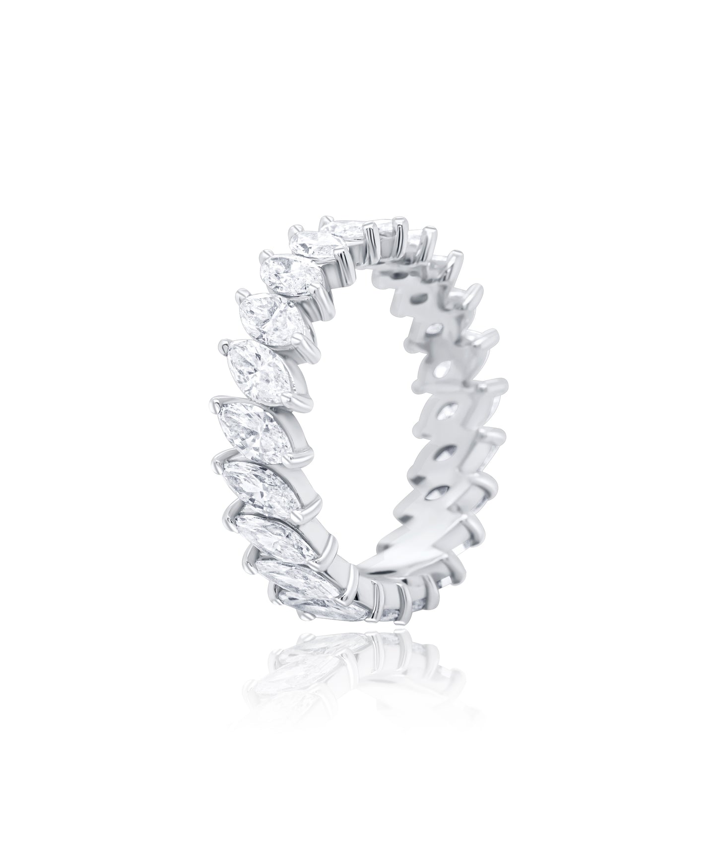 Marquise Cut Diamond Eternity Band