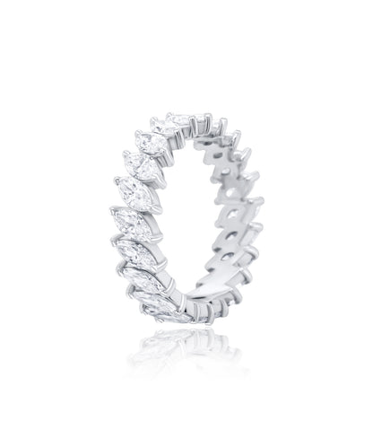 Marquise Cut Diamond Eternity Band