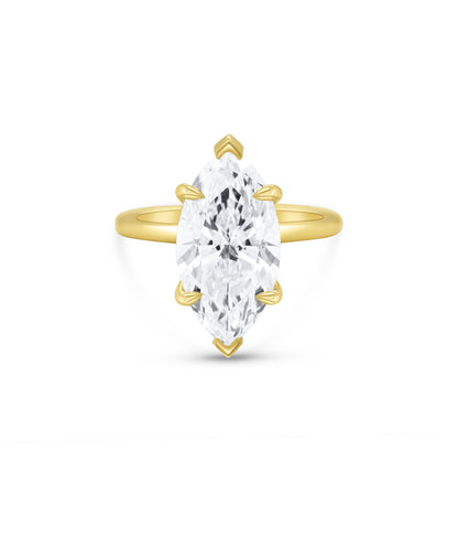 Hidden Halo Marquise with Classic Band