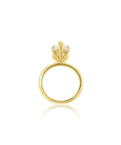 Hidden Halo Marquise with Classic Band