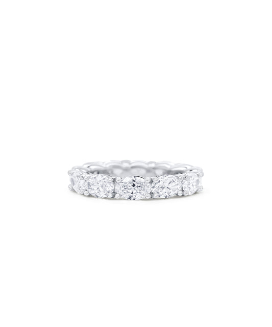 East to West Oval Eternity Band