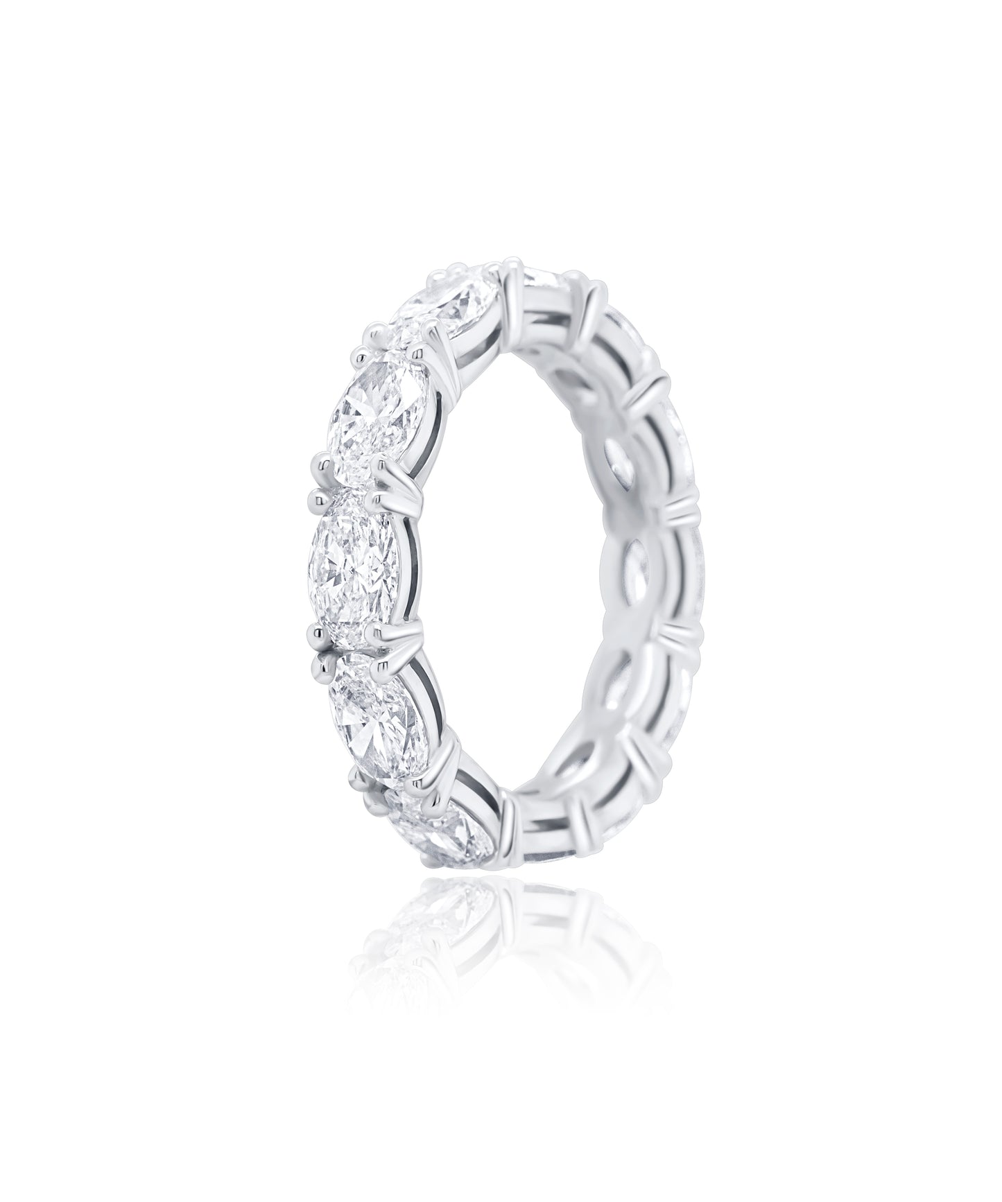 East to West Oval Eternity Band