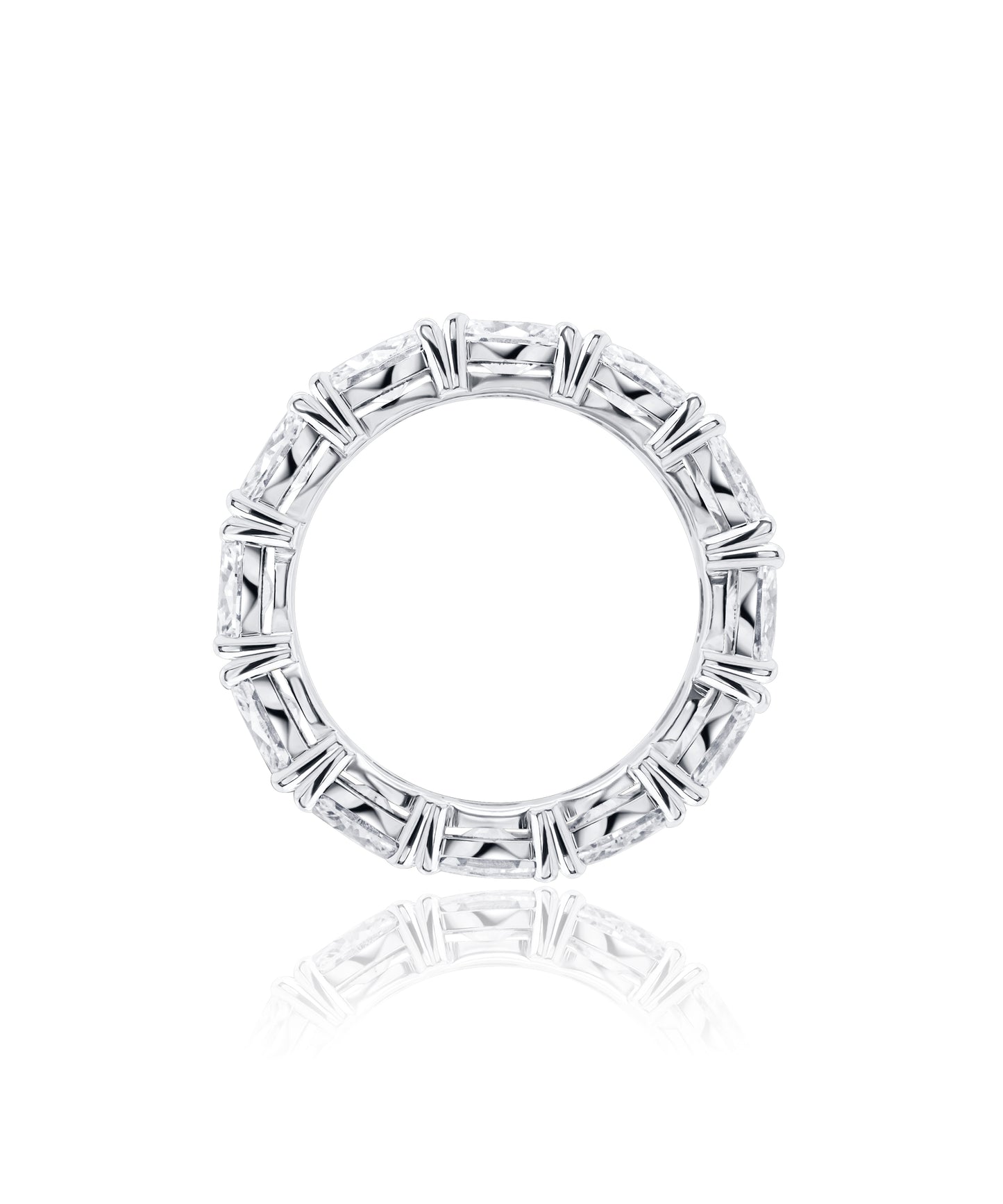 East to West Oval Eternity Band