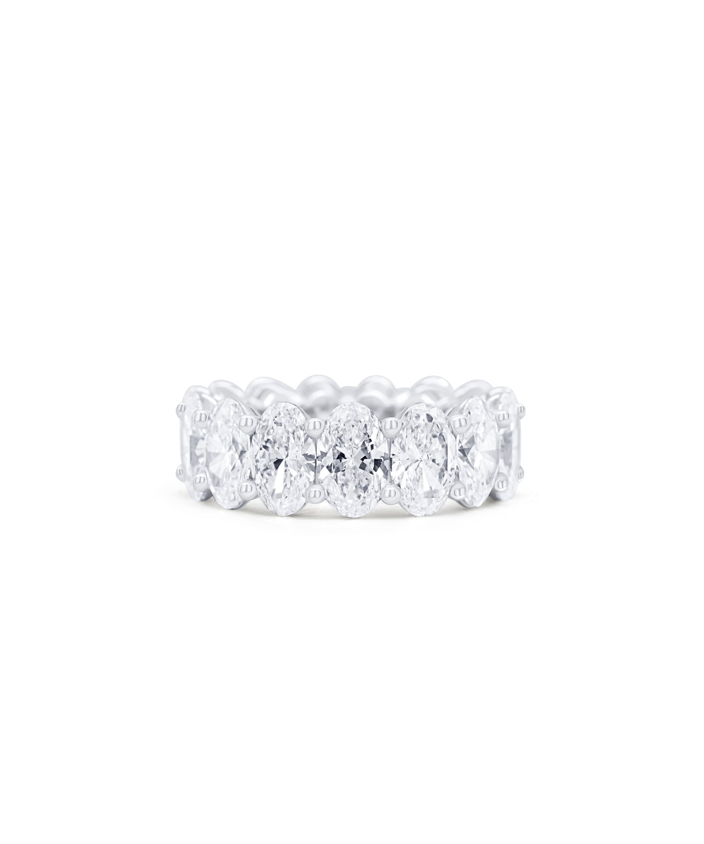 7.62ctw Oval Diamond Eternity Band