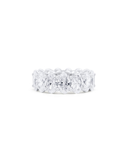 7.62ctw Oval Diamond Eternity Band