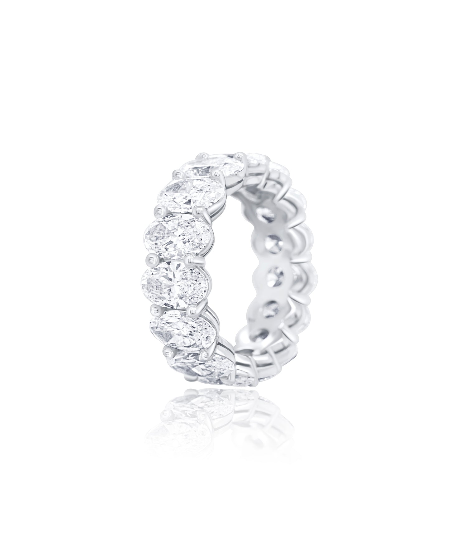 7.62ctw Oval Diamond Eternity Band